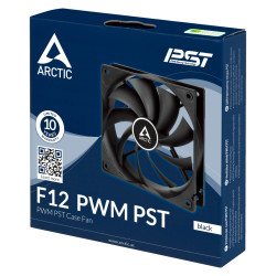 Ventilateur de boitier Arctic F12 PWM PST 12cm (Noir)