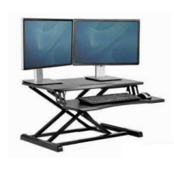 Station de travail Assis-Debout Fellowes Corsivo (Noir)