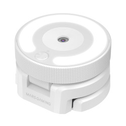 Webcam Mars Gaming MWPro Full HD rétroéclairé (Blanc)