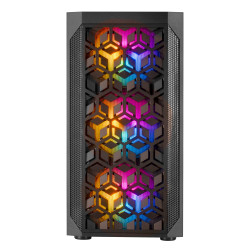 Boitier Mini Tour Micro ATX Mars Gaming MCMesh RGB avec panneau vitré (Noir)