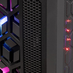 Boitier Mini Tour Micro ATX Mars Gaming MCMesh RGB avec panneau vitré (Noir)