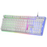 Pack 3 en 1 Gamer (Clavier Souris Tapis) Mars Gaming MCPX RGB (Blanc)