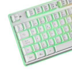 Pack 3 en 1 Gamer (Clavier Souris Tapis) Mars Gaming MCPX RGB (Blanc)