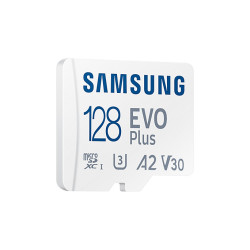 CARTE MEMOIRE SAMSUNG 128G MICRO SD EVO PLUS 2021 avec adaptateur SD 4K classe 1