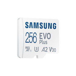 CARTE MEMOIRE SAMSUNG 256G MICRO SD EVO PLUS 2021 avec adaptateur SD 4K classe 1
