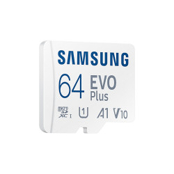CARTE MEMOIRE SAMSUNG 64G MICRO SD EVO PLUS 2021 avec adaptateur SD classe 10 MB