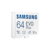 CARTE MEMOIRE SAMSUNG 64G MICRO SD EVO PLUS 2021 avec adaptateur SD classe 10 MB