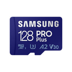 CARTE MEMOIRE SAMSUNG 128G MICRO SD PRO PLUS avec adaptateur SD 4K classe 10 MB-