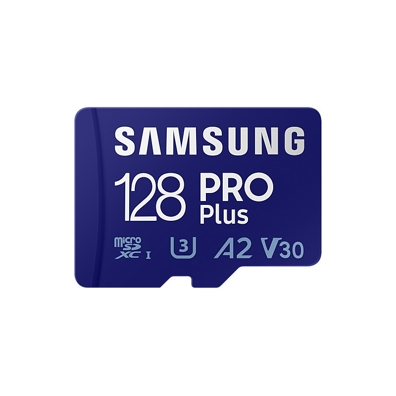 CARTE MEMOIRE SAMSUNG 128G MICRO SD PRO PLUS avec adaptateur SD 4K classe 10 MB-