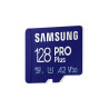 CARTE MEMOIRE SAMSUNG 128G MICRO SD PRO PLUS avec adaptateur SD 4K classe 10 MB-