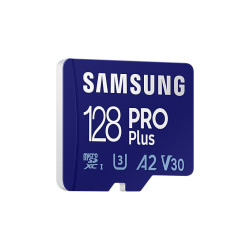 CARTE MEMOIRE SAMSUNG 128G MICRO SD PRO PLUS avec adaptateur SD 4K classe 10 MB-