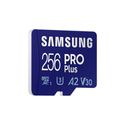 CARTE MEMOIRE SAMSUNG 256G MICRO SD PRO PLUS avec adaptateur SD 4K classe 10 MB-