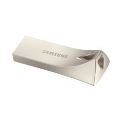CLE USB SAMSUNG 256G USB 3.1 BAR PLUS - CHAMPAGNE SILVER VITESSE LECTURE JUSQU'A