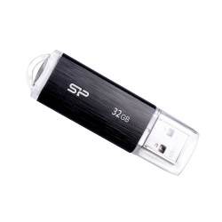 CLE USB SILICON POWER U02 32GB PLASTIC NOIRE USB 2.0 SP032GBUF2U02V1K