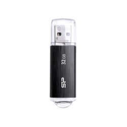 CLE USB SILICON POWER U02 32GB PLASTIC NOIRE USB 2.0 SP032GBUF2U02V1K