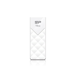 CLE USB SILICON POWER U03 16GB PLASTIC BLANCHE USB 2.0 SP016GBUF2U03V1W