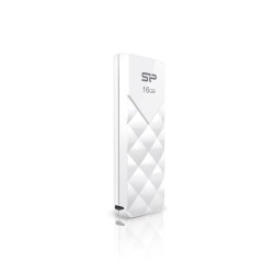 CLE USB SILICON POWER U03 16GB PLASTIC BLANCHE USB 2.0 SP016GBUF2U03V1W