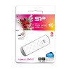 CLE USB SILICON POWER U03 16GB PLASTIC BLANCHE USB 2.0 SP016GBUF2U03V1W