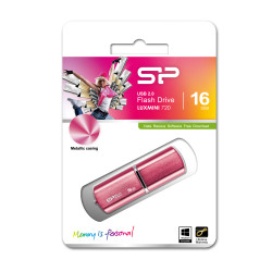 CLE USB SILICON POWER 720 16GB PLASTIC Pink Aluminium USB 2.0 SP016GBUF2720V1H