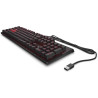 Clavier de jeu encodeur OMEN LED commutateurs mécaniques CHERRY MX Rouge rev tem