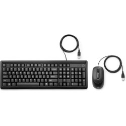 Kit souris clavier filaire HP 160 Noir Controle precis, configuartion simple. US