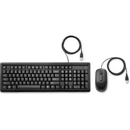 Kit souris clavier filaire HP 160 Noir Controle precis, configuartion simple. US