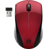 Souris sans fil HP 220 Rouge Résolution capteur 1300 dpi connexion 2,4 Ghz 3 bou