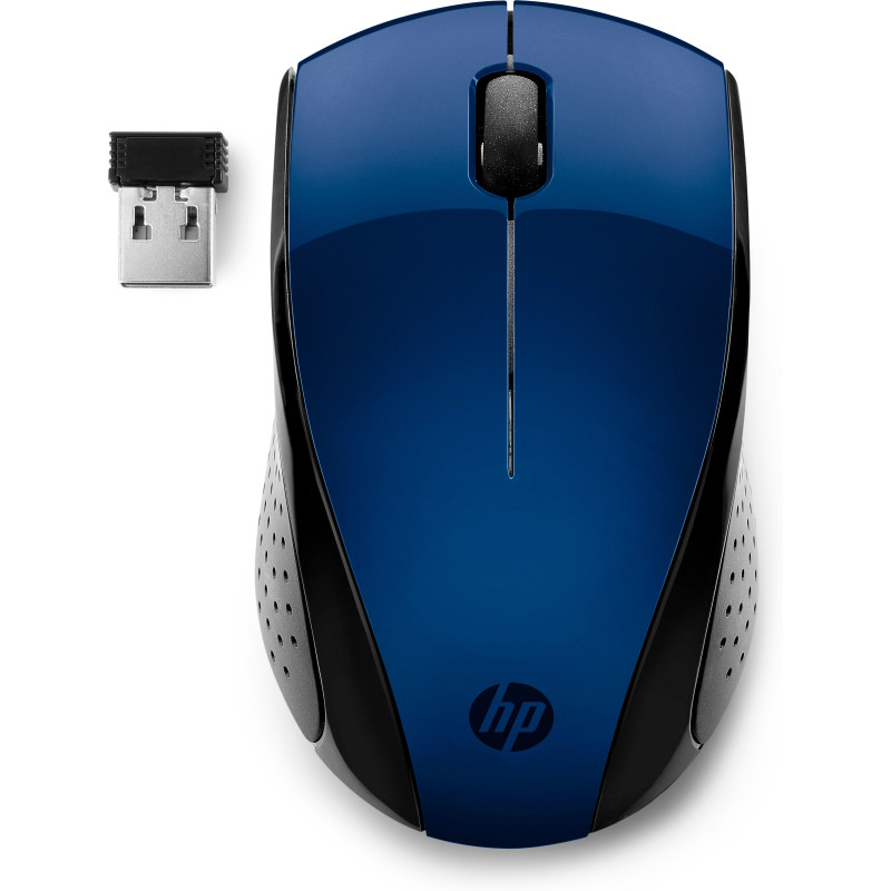 Souris sans fil HP 220 Bleue Résolution capteur 1300 dpi connexion 2,4 Ghz 3 bou