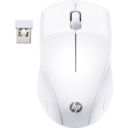 Souris sans fil HP 220 Blanche Résolution capteur 1300 dpi connexion 2,4 Ghz 3 b