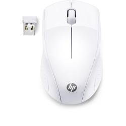 Souris sans fil HP 220 Blanche Résolution capteur 1300 dpi connexion 2,4 Ghz 3 b