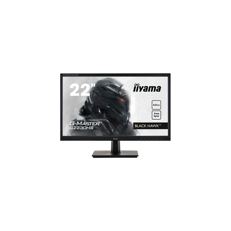 Moniteur IIYAMA 21.5 0.8ms G-Master BlackHawk FreeSync FullHD 1920x1080 250cd m 