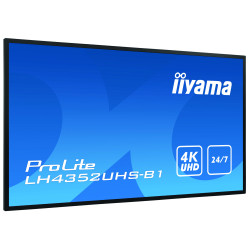 IIYAMA LFD 43 dalle IPS 24 7 3840x2160 DVI VGA 3xHDMI  2xHaut-parleurs DisplayP