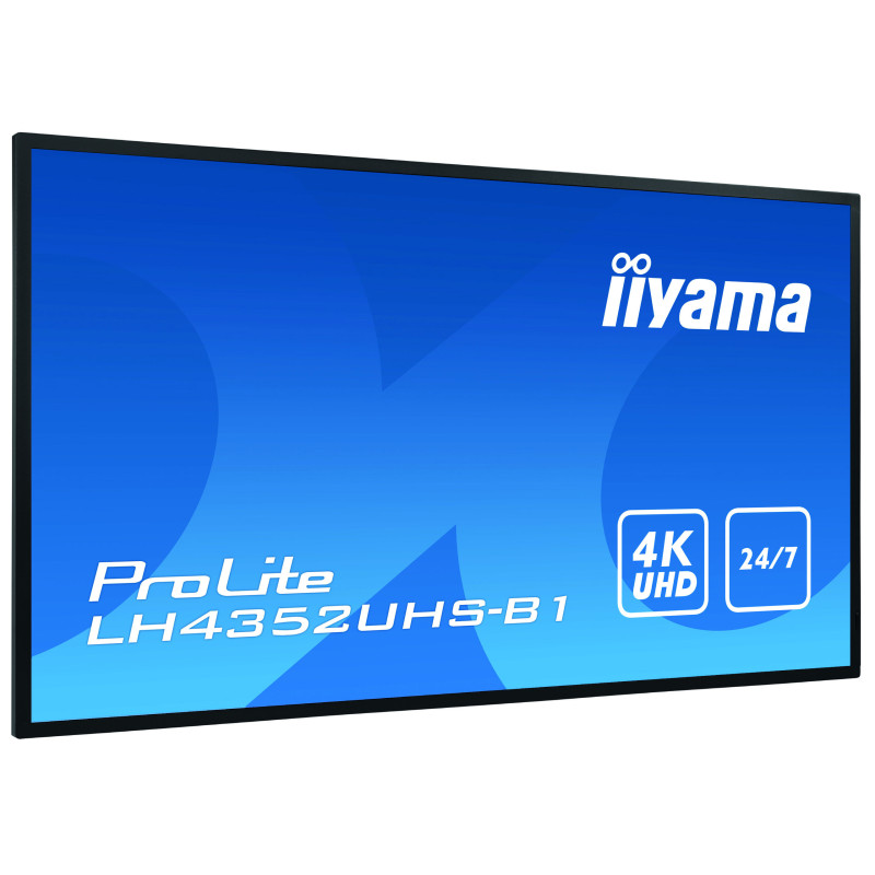 IIYAMA LFD 43 dalle IPS 24 7 3840x2160 DVI VGA 3xHDMI  2xHaut-parleurs DisplayP