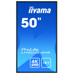 IIYAMA LFD 49,5 dalle IPS LED 18 7 3840x2160  2xHaut-parleurs, DVI, 3xHDMI, Dis