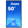 IIYAMA LFD 49,5 dalle IPS LED 18 7 3840x2160  2xHaut-parleurs, DVI, 3xHDMI, Dis