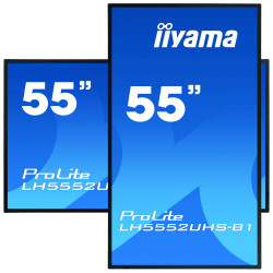 IIYAMA LFD 55 dalle VA 24 7 3840x2160 DVI VGA 3xHDMI  2xHaut-parleurs DisplayPo