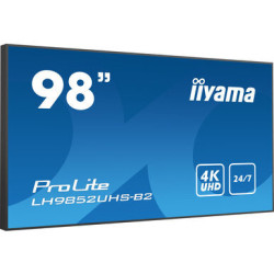 IIYAMA LFD 98 dalle IPS 24 7 3840x2160 HP 2x10W DVI VGA 3xHDMI DisplayPort 2xUS