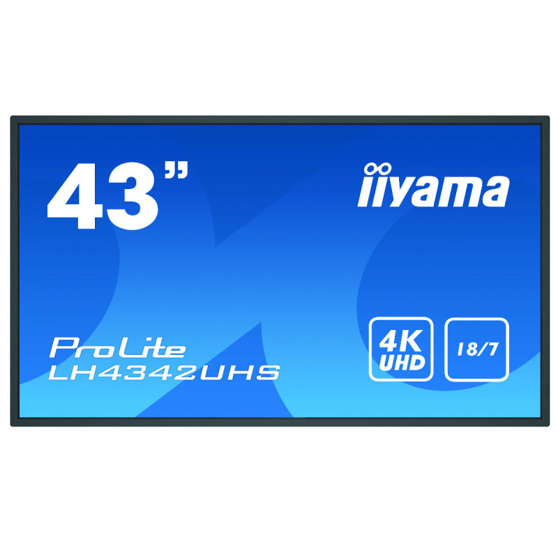 IIYAMA LFD 42.5 dalle IPS LED 18 7 3840x2160 DVI 3xHDMI  2xHaut-parleurs Displa
