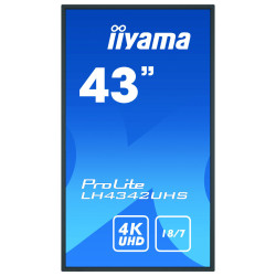 IIYAMA LFD 42.5 dalle IPS LED 18 7 3840x2160 DVI 3xHDMI  2xHaut-parleurs Displa