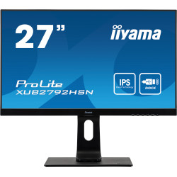 Ecran IIYAMA 27 Noir dalle IPS 16 9 4ms ULTRA MINCE 1920x1080 250 cd m  HDMI DP