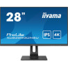 Ecran IIYAMA 28 Noir dalle IPS 16 9  3840x2160 300cd m2 3ms DisplayPort HDMI HP