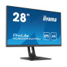 Ecran IIYAMA 28 Noir dalle IPS 16 9  3840x2160 300cd m2 3ms DisplayPort HDMI HP