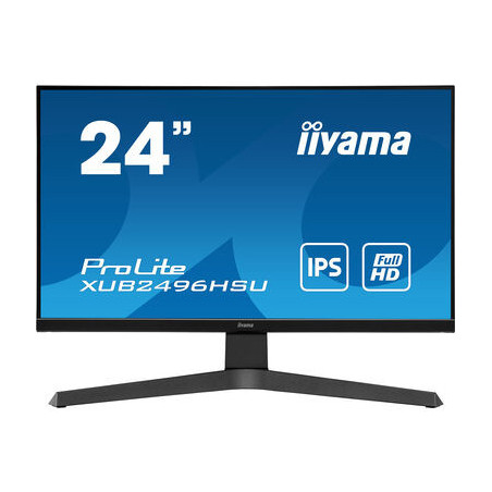 Ecran IIYAMA 23.8 Noir dalle IPS 1ms 1920x1080 250cd m2 75Hz HDMI DisplayPort 2