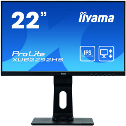 Moniteur IIYAMA 21,5 IPS 16 9 4ms1920x1080 VGA HDMI DisplayPort haut-parleurs U