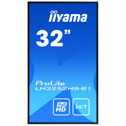 IIYAMA LFD 32 dalle IPS 24 7 1920x1080 DVI VGA 2xHDMI  2xHaut-parleurs 2xUSB 40