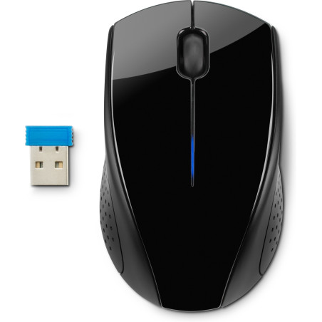 Souris sans fil HP 220 Noire Résolution capteur 1300 dpi connexion 2,4 Ghz 3 bou