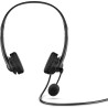 Casque Stereo HP Headset 400 Noir filaire cuir végétal idéal pour télétravail 42