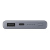 BATTERIE EXTERNE 10 000mhA - Gris Ultra rapide 25W USB typeC Charge 2 appareils 