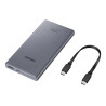 BATTERIE EXTERNE 10 000mhA - Gris Ultra rapide 25W USB typeC Charge 2 appareils 