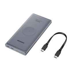 BATTERIE EXTERNE Induction 10 000mhA - Noir Charge rapide 25W Large compatibilit